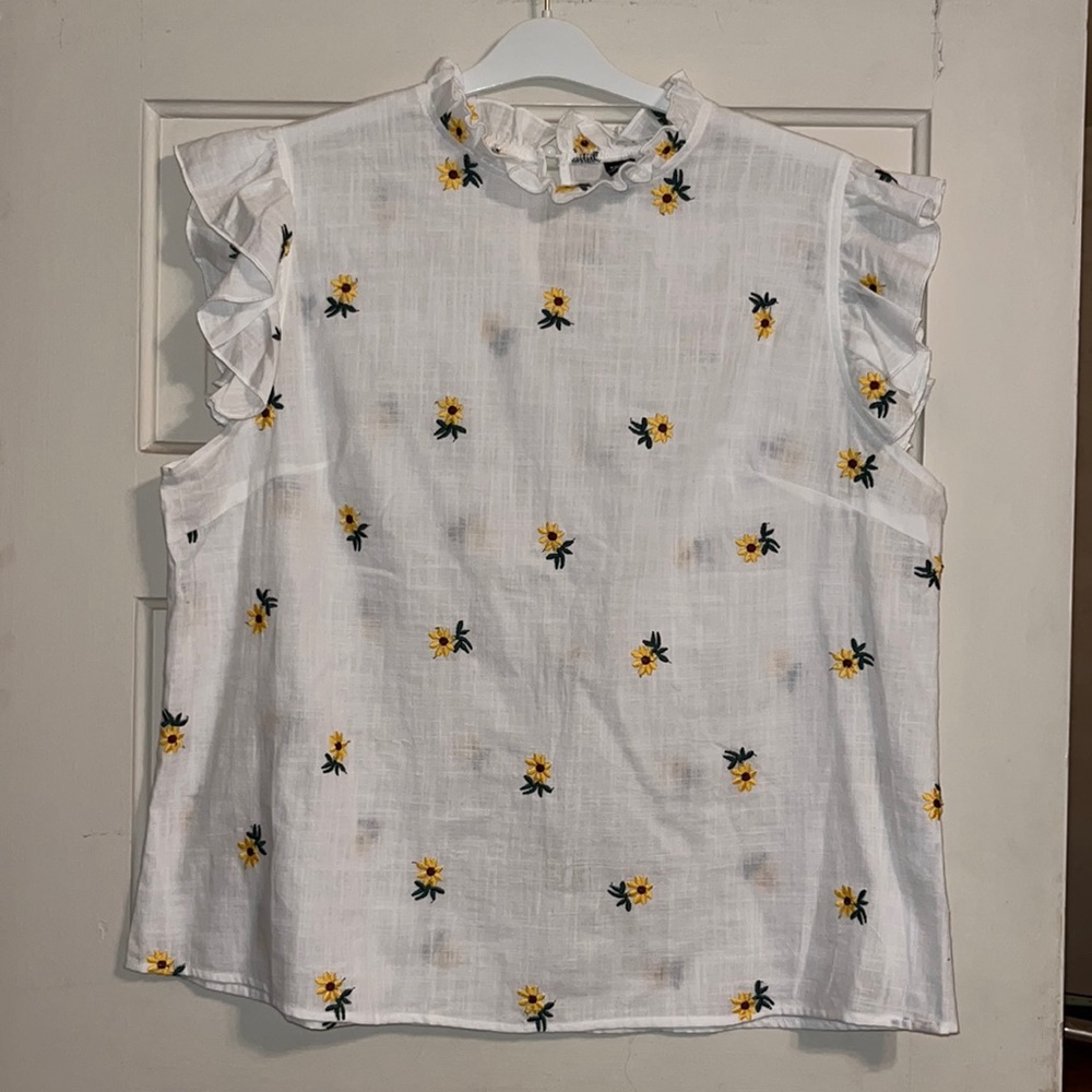 Embroidered Cotton Top